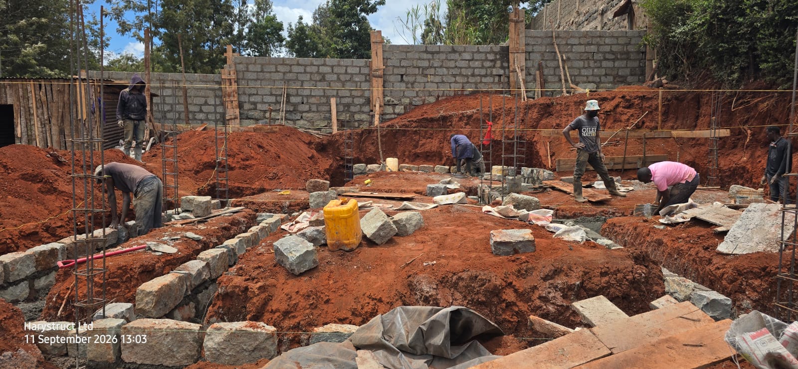 Harystruct foundation construction works